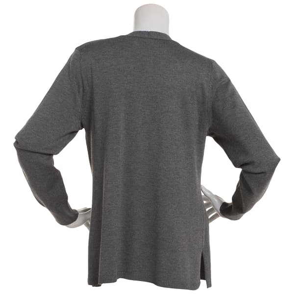 Womens Chloe & Jasmine 26in. Long Sleeve Cable Solid Cardigan