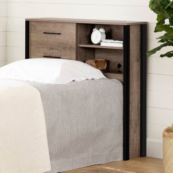 South Shore Munich Twin Weathered Bookcase Headboard