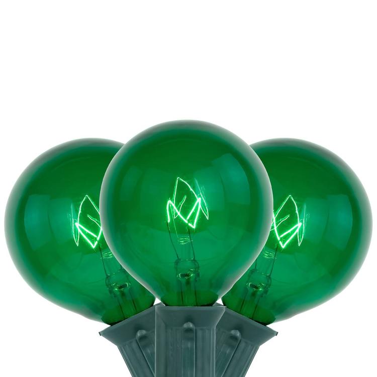 Northlight Seasonal 9ft. Green G50 Globe Christmas Patio Lights