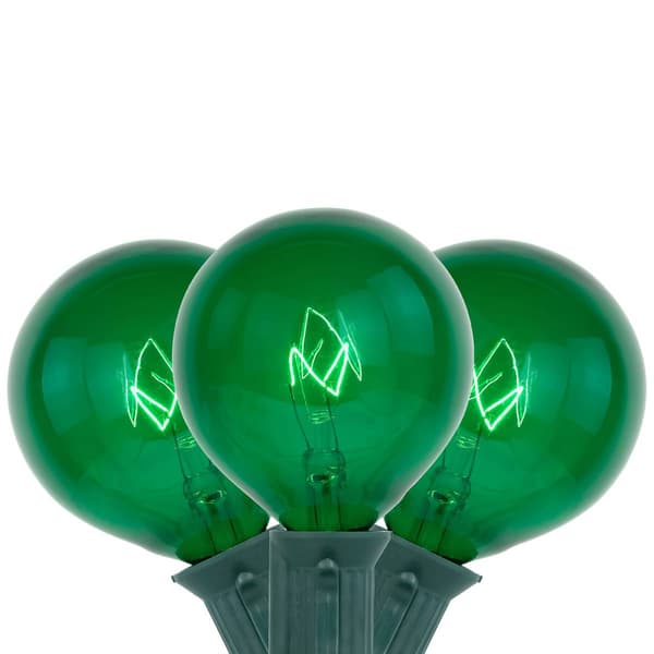 Northlight Seasonal 9ft. Green G50 Globe Christmas Patio Lights - image 
