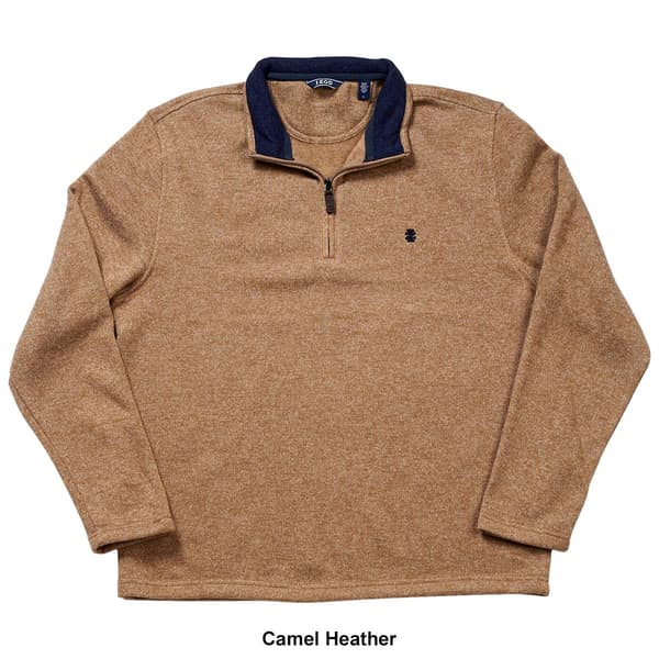 Mens IZOD&#174; Solid 1/4 Zip Sweater