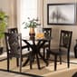Baxton Studio Liese Dark Brown Finished Wood 5pc. Dining Set - image 7