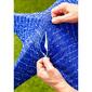 Evergreen Large Lighted Blue Fabric Star - image 3