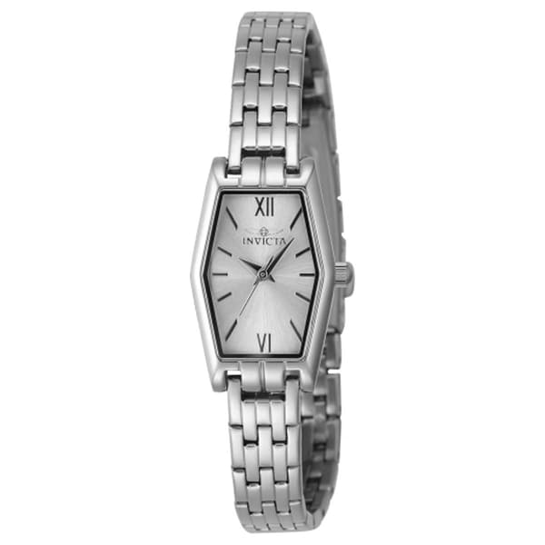 Womens Invicta Angel Silver Quartz 3-Hand Watch - 48122 - image 