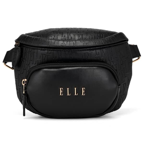 ELLE Wayfarer Vegan Leather Monogram Sling Bag