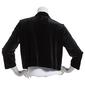 Womens Percptions 3/4 Sleeve Velvet Shrug - image 2