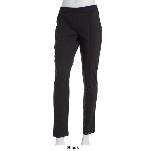 Womens da-sh Pull On Solid Ponte Pants w/Center Seam