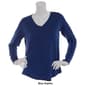 Womens Starting Point Super Soft Long Sleeve V-Neck Tee - image 4