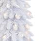 Puleo International 6ft. Pre-Lit White Alpine Pencil Tree - image 4
