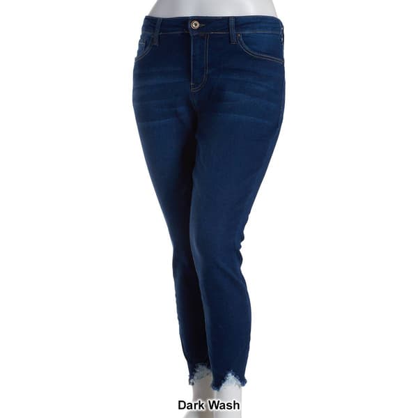Juniors Plus California Vintage High Rise Ankle Skinny Jeans