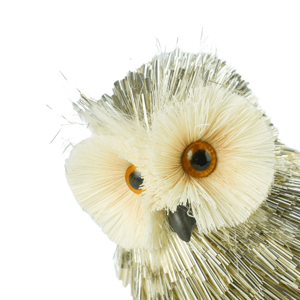 Seasonal LLC Pipa 6in. Tail Side Owl Christmas Figurine