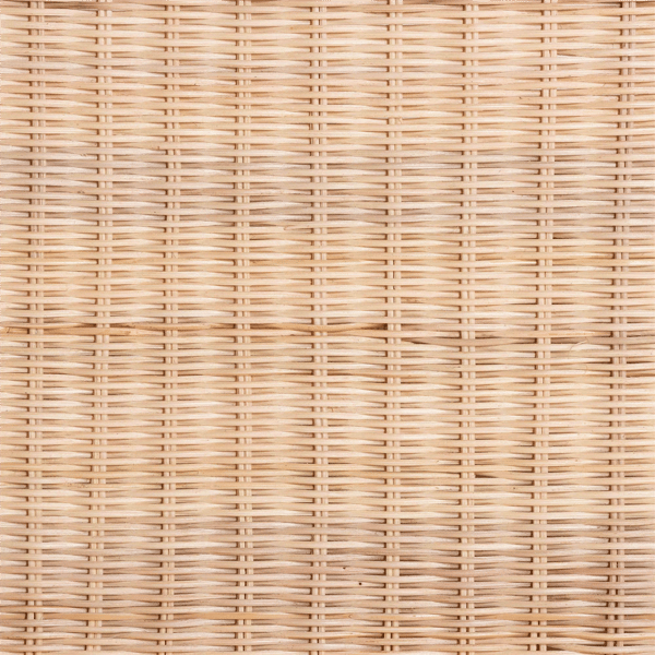 bali & pari Weyman Scalloped Rattan End Table with Tray Top