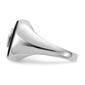 Mens Gentlemen’s Classics™ 14kt. White Gold Onyx & Diamond Ring - image 3