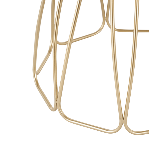 9th & Pike® Contemporary Gold Metal Accent Table