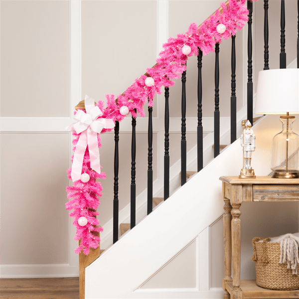 Northlight 9ft. Pink Pine Christmas Garland