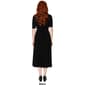 Womens MSK Elbow Sleeve V-Neck Solid Midi Belted Dress - image 2