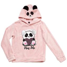 Girls (7-16) Star Ride(R) Long Sleeve Hug Me Panda Cozy Hoodie