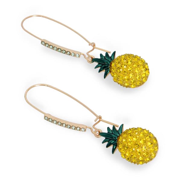 Betsey Johnson Pineapple Dangle Earrings