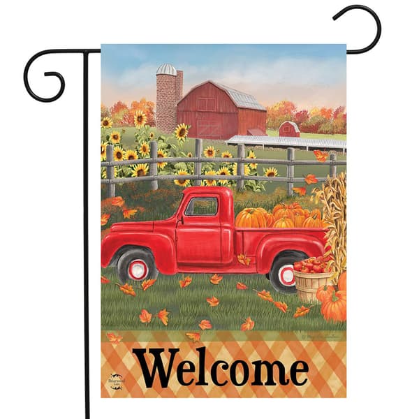 Briarwood Lane Fall Farm Welcome Garden Flag - image 