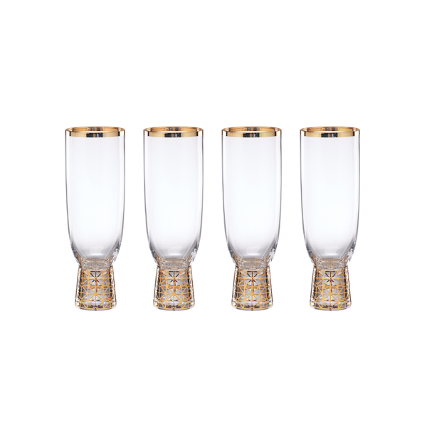 Lenox® Tuscany Classics Gold Frost Flute Glasses - Set of 4 - image 