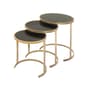 9th & Pike&#40;R&#41; Gold Metal Nest Tables - Set of 3 - image 1
