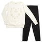 Girls (7-16) Pink Angel(tm) La Vie en Fleur Sweatshirt & Leggings - image 1
