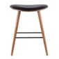 LumiSource Saddle Mid-Century Modern Counter Stools - Set of 2 - image 4
