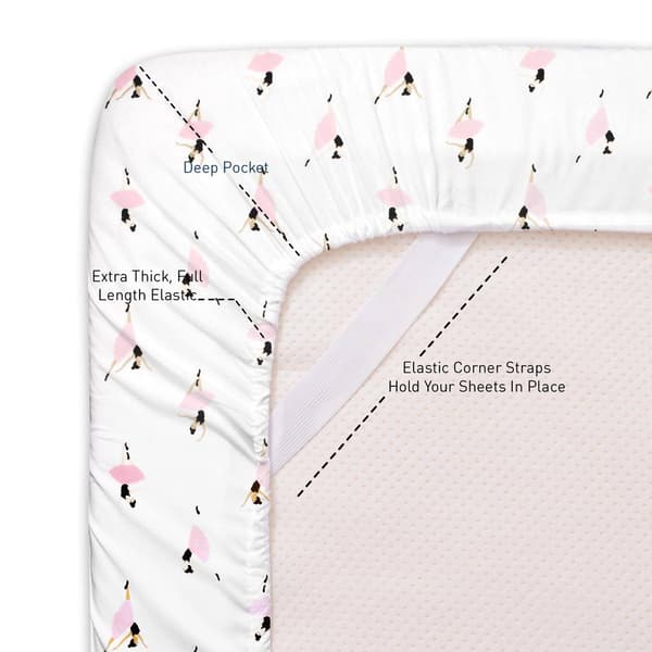 Sweet Home Collection Kids Fun & Colorful Ballerina Sheet Set