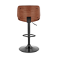 Armen Living Brock Faux Leather Adjustable Height Bar Stool - image 4