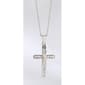 Diamond Classics(tm) 1/10ct Diamond Sterling Silver Cross Pendant - image 1