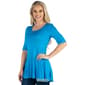 Womens 24/7 Comfort Apparel Elbow Sleeve Swing Tunic Top - image 11