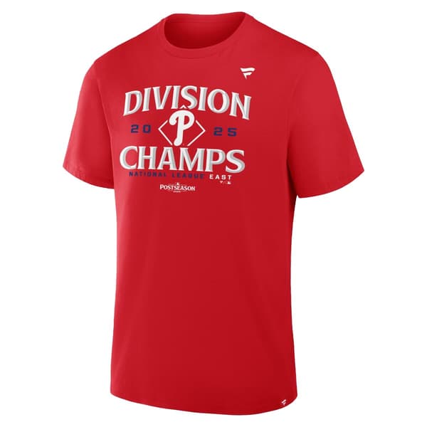 Mens Fanatics Phillies Division Champs Short Sleeve Tee