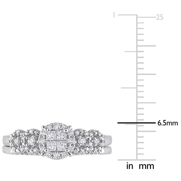 Diamond Classics™ White Gold 1/3ctw. Diamond Bridal Ring Set