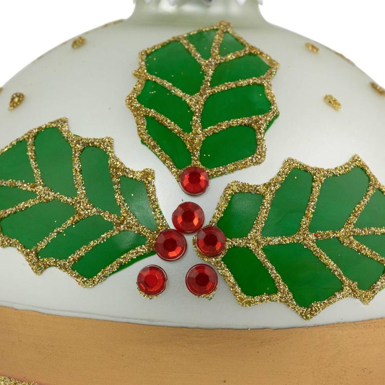 Northlight Seasonal Glittered Ball Christmas Ornaments - Set of 2