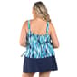 Plus Size Maxine Crystal Reflections Tank Swimdress - image 2