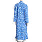 Womens Jasmine Rose Long Sleeve 48in. Floral Knit Zip Robe - image 2