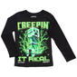 Boys (4-7) Minecraft Creepin It Long Sleeve Tee - image 1