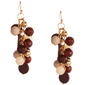 Ashley Cooper(tm) Gold Plated Cluster Beaded Drop Earrings - image 1
