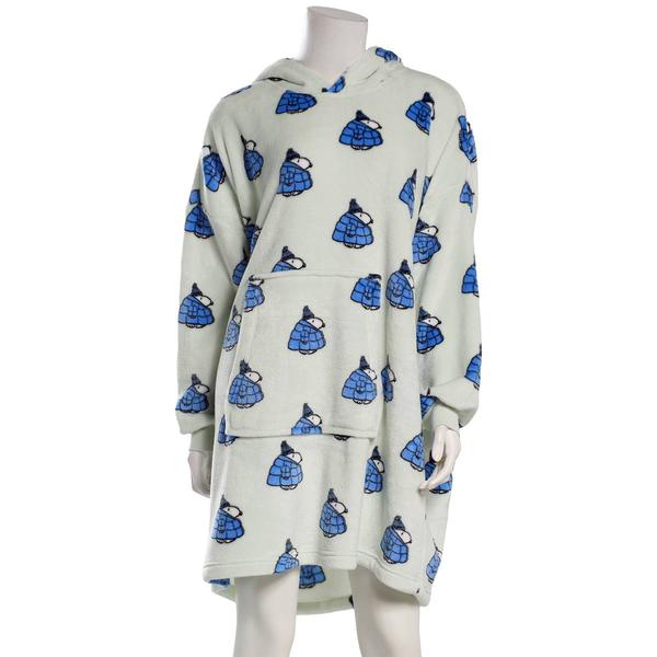 Juniors Peanuts(R) Snoopy Super Oversized Puffer Hoodie