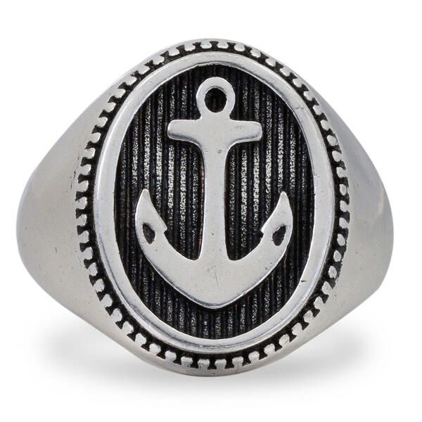 Mens Gentlemans Classics&#8482; Stainless Steel Anchor Ring