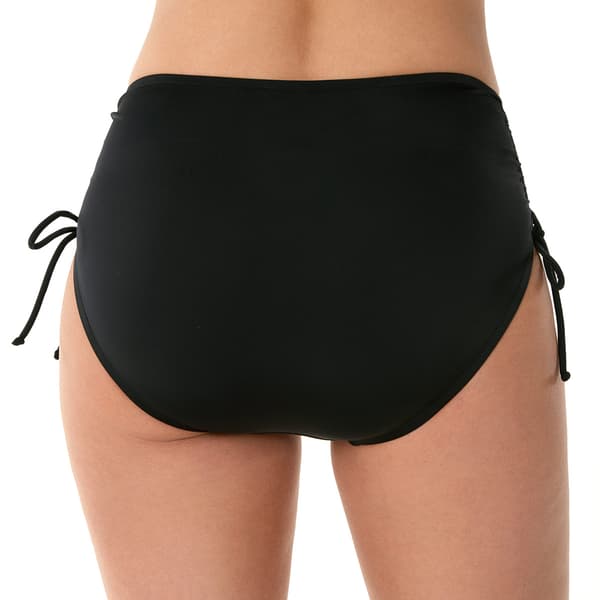 Womens American Beach Adjustable Side High Waist Swim Bottoms