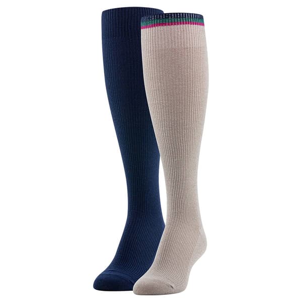 Womens Gold Toe(R) 2pk. Rib Knee High Socks - image 