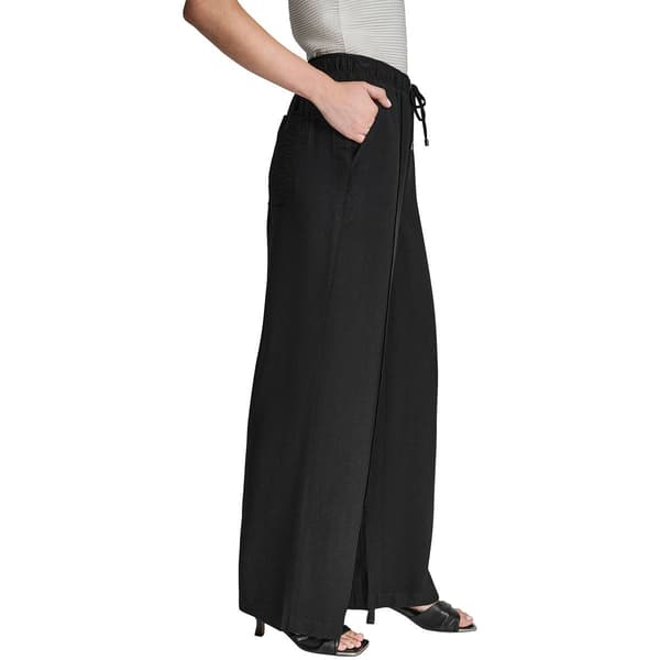 Womens DKNY Pull On Front Seam Wide Leg Pants
