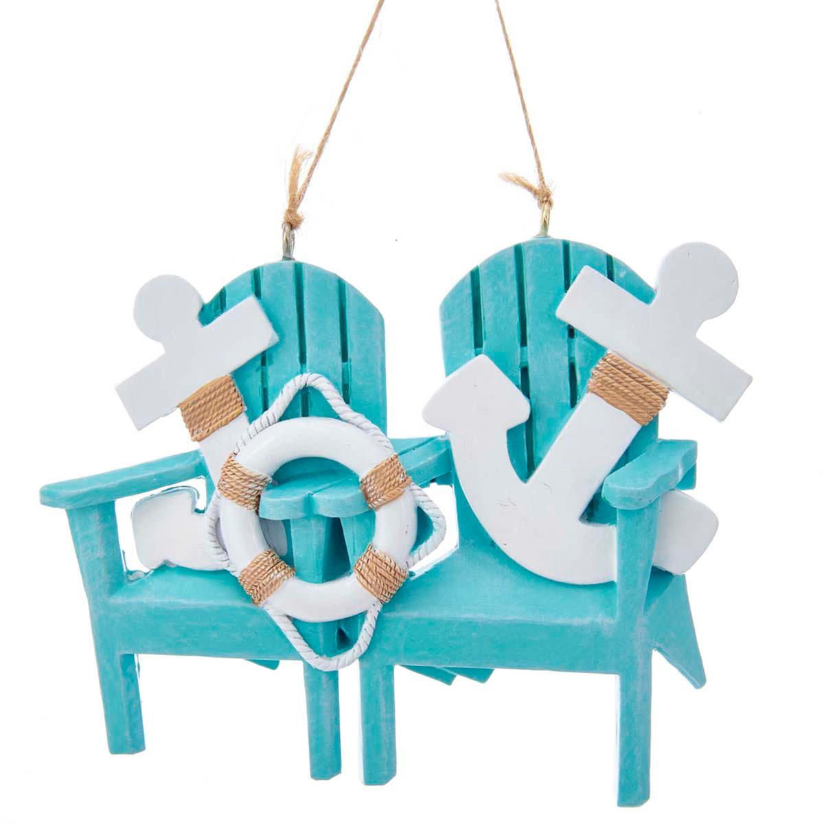 Kurt S. Adler Family on Adirondak Chair Ornament