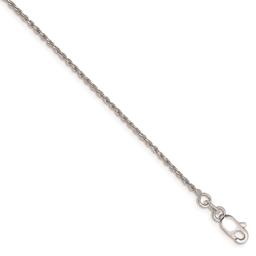 Gold Classics(tm) 10kt. White Gold 1.15mm 7in. Chain Bracelet