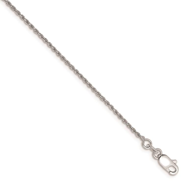 Gold Classics(tm) 10kt. White Gold 1.15mm 7in. Chain Bracelet