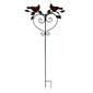 Two Cardinals on a Heart Metal Stake - image 1