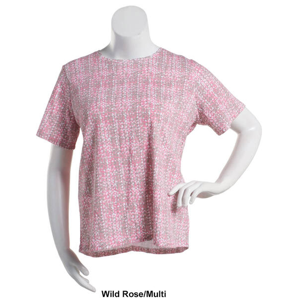 Plus Size Hasting & Smith Short Sleeve Blurred Square Tee
