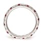 Pure Fire 14kt. White Gold Lab Created Ruby Eternity Band - image 4