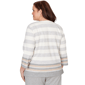 Plus Size Alfred Dunner Comfort & Joy Star and Stripe Blouse - image 2